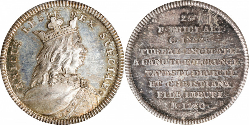 SWEDEN. Erik Eriksson Läspe och Halte (the Lame & Lazy) Silver Medal, ND (1745-6...