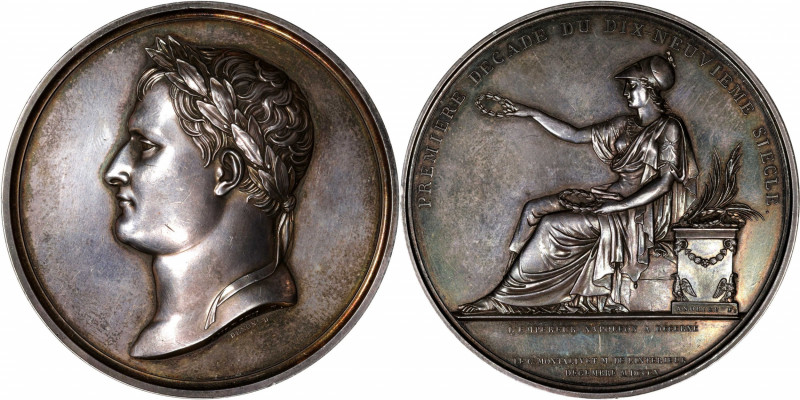 FRANCE. Napoleon I/Decennial Prize in Science, Literature, and Fine Arts Silver ...