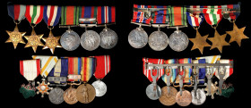 MIXED LOTS. Group of WWII-Era Medals (12 Pieces), ND (ca. 1945). Average Grade: CHOICE EXTREMELY FINE.
An interesting mix of WWII-era medals from two...