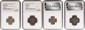 MIXED LOTS. Duo of Hammered Denominations (2 Pieces), 1172-1352. Both NGC Certified.
1) France. Anglo-Gallic. Denier, ND (1172-85). Bordeaux Mint. Ri...