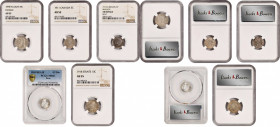 MIXED LOTS. Quintet of Minors (5 Pieces), 1898-1918. All NGC or PCGS Certified.
1) Belgium. 50 Centimes, 1898. Brussels Mint. Leopold II. NGC AU-55. ...