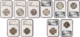 MIXED LOTS. Quintet of Mixed Denominations (5 Pieces), 1912-39. All NGC Certified.
1) Australia. 2 Shilling, 1939. Melbourne Mint. George VI. NGC UNC...