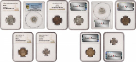 MIXED LOTS. Quintet of Silver Denominations (5 Pieces), 1883-1910. All NGC or PCGS Certified.
1) Argentina. 20 Centavos, 1883/Inverted 2. NGC MS-60. ...