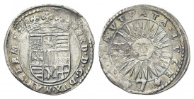 CASALE
Ferdinando Gonzaga, 1612-1626.
Da 7 Soldi.
Ag gr. 1,85
Dr. FERD D G DVX MAN VI E M F IV. Stemma coronato.
Rv. NON MVTVATA LVCE. Sole raggi...