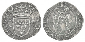 MILANO
Luigi XII d’Orleans, Re di Francia e Duca di Milano, 1500-1513. 
Grosso regale da 3 Soldi.
Ag gr. 2,03
Dr. LVDOVICVS D G FRANCOR REX. Scudo...