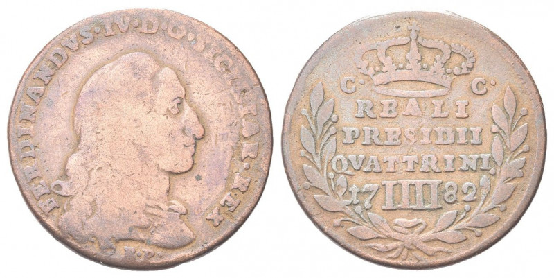 ORBETELLO
Ferdinando IV (I) di Borbone, 1759-1816.
4 Quattrini o Baiocco 1782...