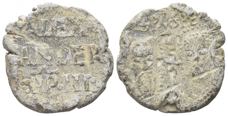 ROMA
Alessandro III, 1159-1181.
Bolla Plumbea.
Pb gr. 41,13 mm. 36
Dr. ALE /...