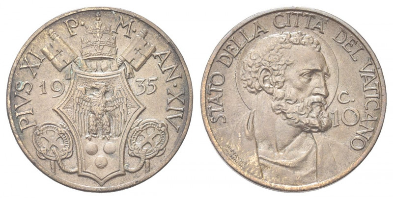 CITTà DEL VATICANO
Pio XI (Achille Ratti), 1929-1938.
10 Centesimi 1935 a. XIV...