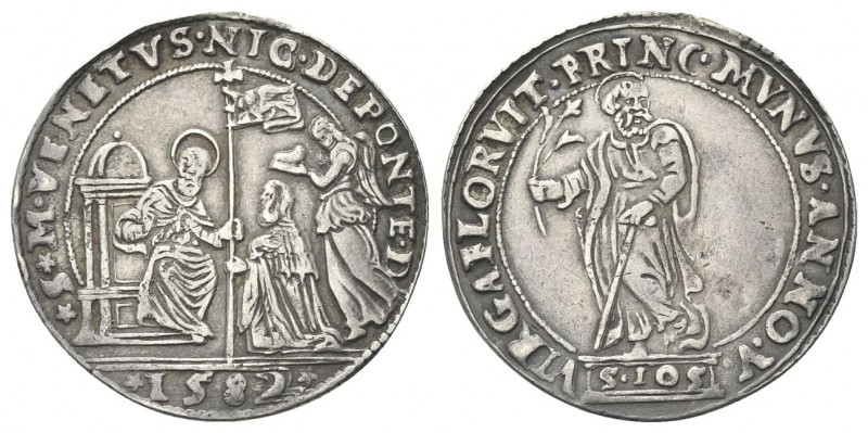 VENEZIA
Nicolò Da Ponte Doge LXXXVII, 1578-1585. 
Osella anno V, 1582.
Ag gr....