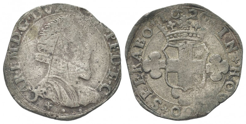 SAVOIA ANTICHI
Carlo Emanuele I, 1580-1630.
Due Fiorini 1620, I Tipo.
Mi gr. ...