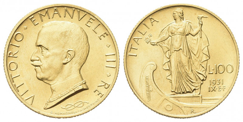 REGNO D’ITALIA
Vittorio Emanuele III, 1900-1943.
100 Lire 1931 a. IX E.F. Roma...