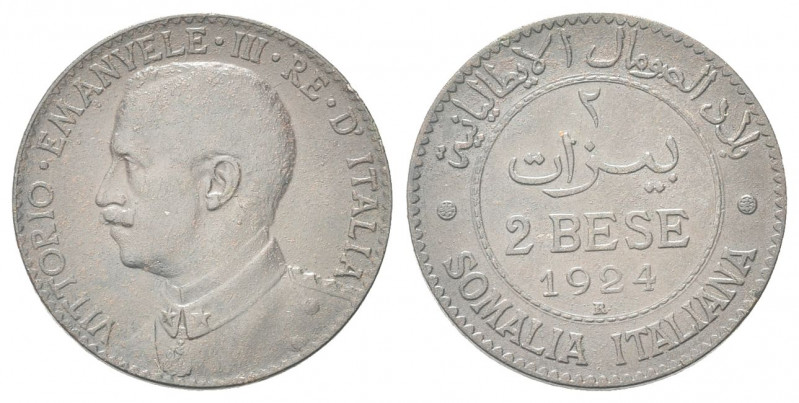COLONIA SOMALA
Vittorio Emanuele III, 1909-1925.
2 Bese 1924 Roma.
Cu 
Dr. S...