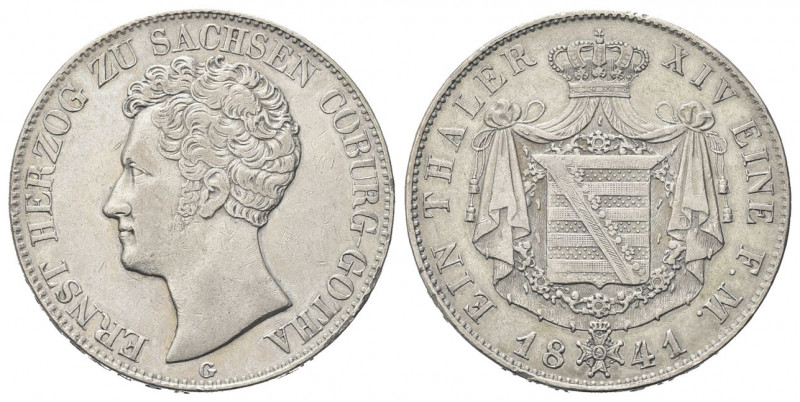 GERMANIA
Ernst I, 1826-1844. 
Sachsen Coburg Gotha. Tallero 1841.
Ag gr. 22,1...