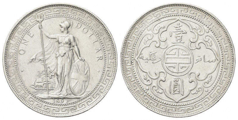 HONG KONG
Regina Vittoria, 1837-1901.
Trade Dollar 1897, zecca di Bombay.
Ag ...