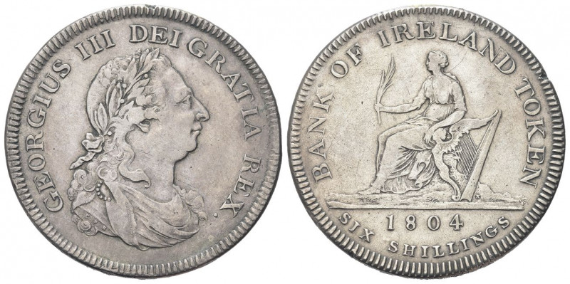 IRLANDA
Giorgio III, 1760-1820. 
Bank Dollar o 6 Schilling Token 1804, zecca d...