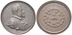 FIRENZE
Ferdinando I de’ Medici, 1587-1609.
Medaglia 1713 opus A. F. Selvi.
Æ gr. 194,68 mm. 85,0
Dr. FERDINANDVS I - MAGN DVX ETR III. Busto cora...