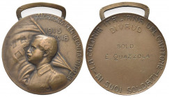 ROMA
Durante Vittorio Emanuele III, 1900-1943.
Medaglia premio 1918 Campagna per l’Unità d’Italia.
Æ gr. 16,65 mm. 
Dr. CAMPAGNA PER L'UNITA' D'IT...