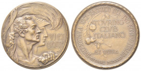 ROMA
Durante Vittorio Emanuele III, 1900-1943.
Medaglia 1922 opus E. Pagani.
Æ gr. 48,51 mm. 50
Dr. VI - ET / MENTE. Busti accollati a d., dei qua...