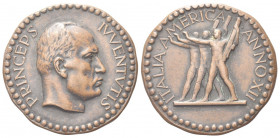 ROMA
Ventennio Fascista, dal 1923 al 1943.
Medaglia 1934 a. XII opus G. Castiglioni.
Æ gr. 20,71 mm. 37,5
Dr. PRINCEPS - IVVENTVTIS. Testa di Muss...