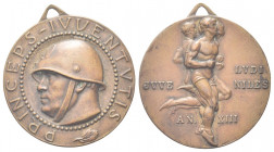 ROMA
Ventennio Fascista, dal 1923 al 1943.
Medaglia 1935 a. XIII GUF Ludi Juvniles opus O. Paladino Orlandini.
Æ gr. 8,96 mm. 28,5
Dr. PRINCEPS IV...