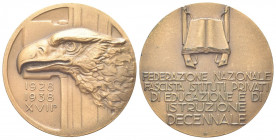 ROMA
Ventennio Fascista, dal 1923 al 1943.
Medaglia 1938 a. XVII Federazione nazionale fascista istituti privati di educazione e di istruzione.
Æ d...