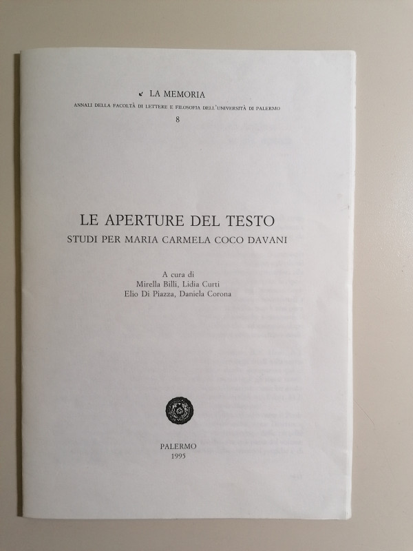 SICILIA
A. Cutroni Tusa
Il contributo dei numismatici inglesi alla storia dell...