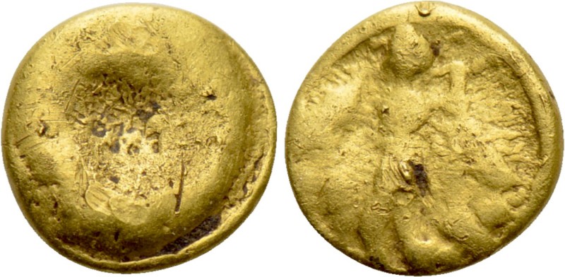 CENTRAL EUROPE. Boii. GOLD 1/24 Stater (2nd-1st centuries BC). "Athena Alkis" ty...