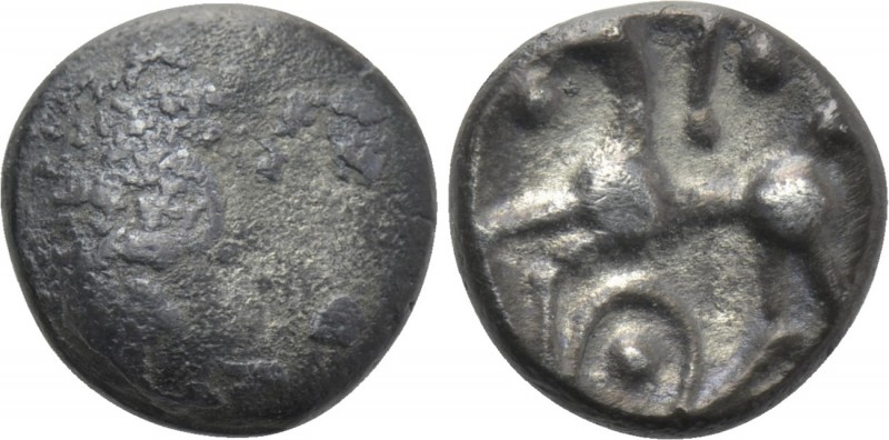 CENTRAL EUROPE. Boii. Obol (1st century BC). "Roseldorf II" type. 

Obv: Plain...