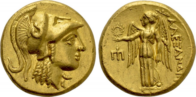 KINGS OF MACEDON. Alexander III 'the Great' (336-323 BC). GOLD Stater. Amphipoli...