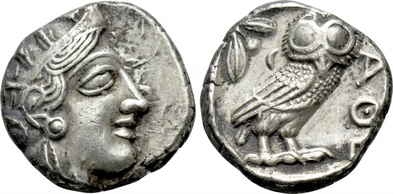 ATTICA. Athens. Tetradrachm (Circa 454-404 BC). 

Obv: Helmeted head of Athena...