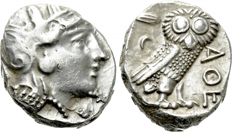 ATTICA. Athens. Tetradrachm (Circa 353-294 BC). 

Obv: Helmeted head of Athena...
