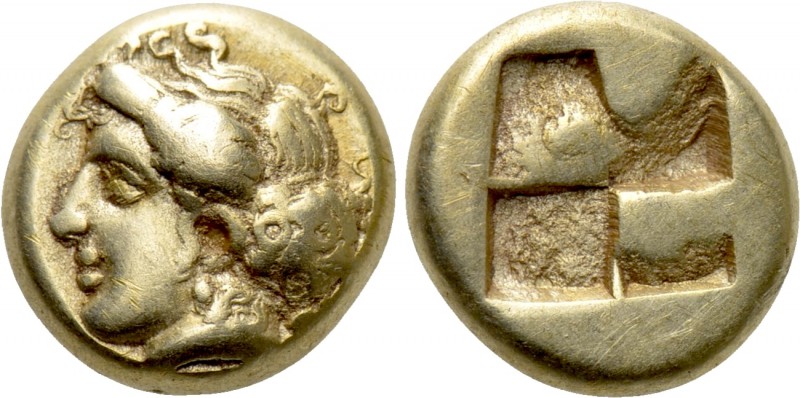 IONIA. Phokaia. EL Hekte (Circa 478-387 BC). 

Obv: Head of nymph left, with h...
