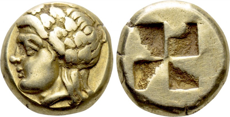 IONIA. Phokaia. EL Hekte (Circa 478-387 BC). 

Obv: Laureate head of satyr lef...