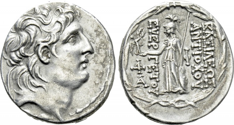 SELEUKID KINGDOM. Antiochos VII Euergetes (Sidetes) (138-129 BC). Tetradrachm. A...