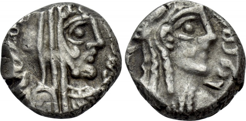 NABATAEA. Rabbel II with Gamilat (70/1-105/9). Drachm. Petra. Uncertain RY. 

...