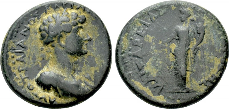 BITHYNIA. Caesarea Germanica. Hadrian (117-138). Ae. 

Obv: ΑΥΤΟ ΤΡΑΙΑΝΟΣ ΑΔΡΙ...