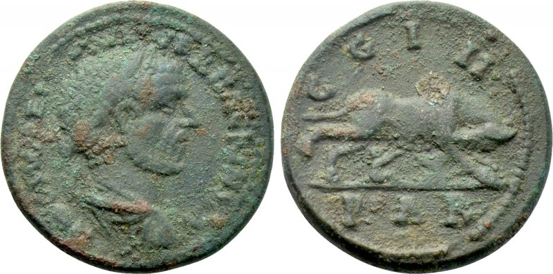 MYSIA. Parium. Macrinus (217-218). Ae. 

Obv: IMP C M OPEL SEVER MACRINVS AV. ...