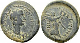 IONIA. Smyrna. Caligula (37-41). Ae. Menophanes, magistrate, and Aviola, proconsul.