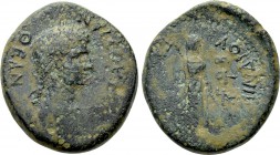 LYDIA. Sardis. Diva Claudia Octavia (Died 62). Ae. Mindios, strategos for the second time. Struck under Nero.
