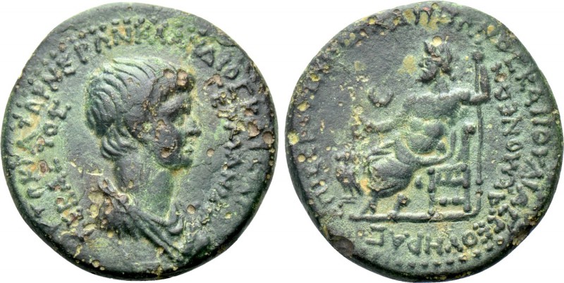 PHRYGIA. Acmonea. Nero (54-68). L. Servenius Capito & Julia Severa, magistrates....