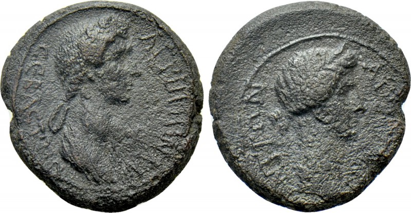 PHRYGIA. Aezanis. Agrippina II (Augusta, 50-59). Ae. 

Obv: ΑΓΡΙΠΠΙΝΑΝ / CЄΒΑC...