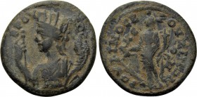 PHRYGIA. Bruzus. Pseudo-autonomous. Time of Septimius Severus (193-211). Ae. Rufinos, magistrate.