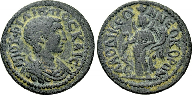PHRYGIA. Laodicea ad Lycum. Philip II (Caesar, 244-247). Ae. 

Obv: M IOY ΦIΛI...