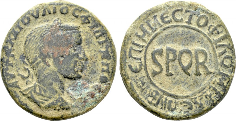 PHRYGIA. Philomelium. Philip I the Arab (244-249). Ae. M. Nestos, magistrate. 
...