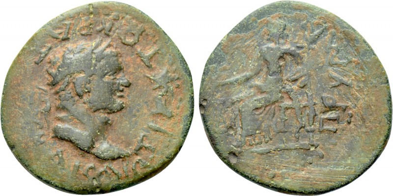 PHRYGIA. Prymnessus. Titus (79-81). Ae. 

Obv: TI AYTOKPATOPA KAICAP. 
Laurea...