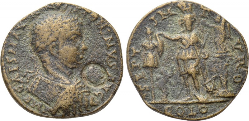 PHOENICIA. Tyre. Elagabalus (218-222). Ae. 

Obv: IMP CAES M AVR ANTONINVS AVG...