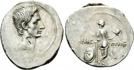 OCTAVIAN. Denarius (32-31 BC). Uncertain mint in Italy, possibly Rome.