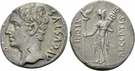 AUGUSTUS (27 BC-14 AD). Denarius. Uncertain mint in Spain, possibly Tarraco.