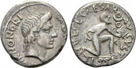 AUGUSTUS (27 BC-14 AD). Denarius. Rome. M. Durmius, moneyer.