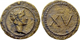 ANONYMOUS. Time of Tiberius (14-37). Ae Tessera.